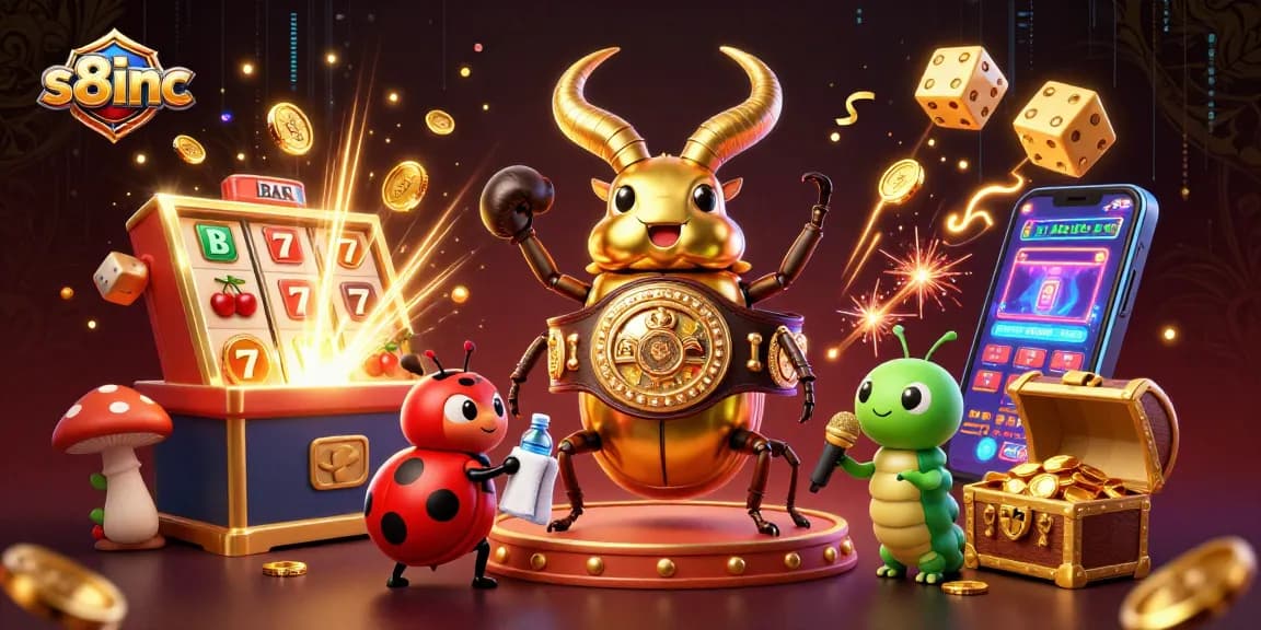 Engage with thrilling games at S8inc featuring a dynamic 3D casino scene full of excitement.