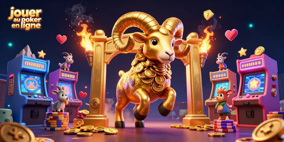 Jouer au poker en ligne avec des personnages colorés et des éléments de casino dynamiques.