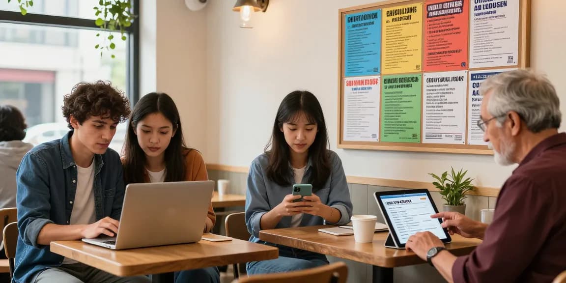 BedPersonal connecting users in a community classifieds scene with vibrant social interactions.
