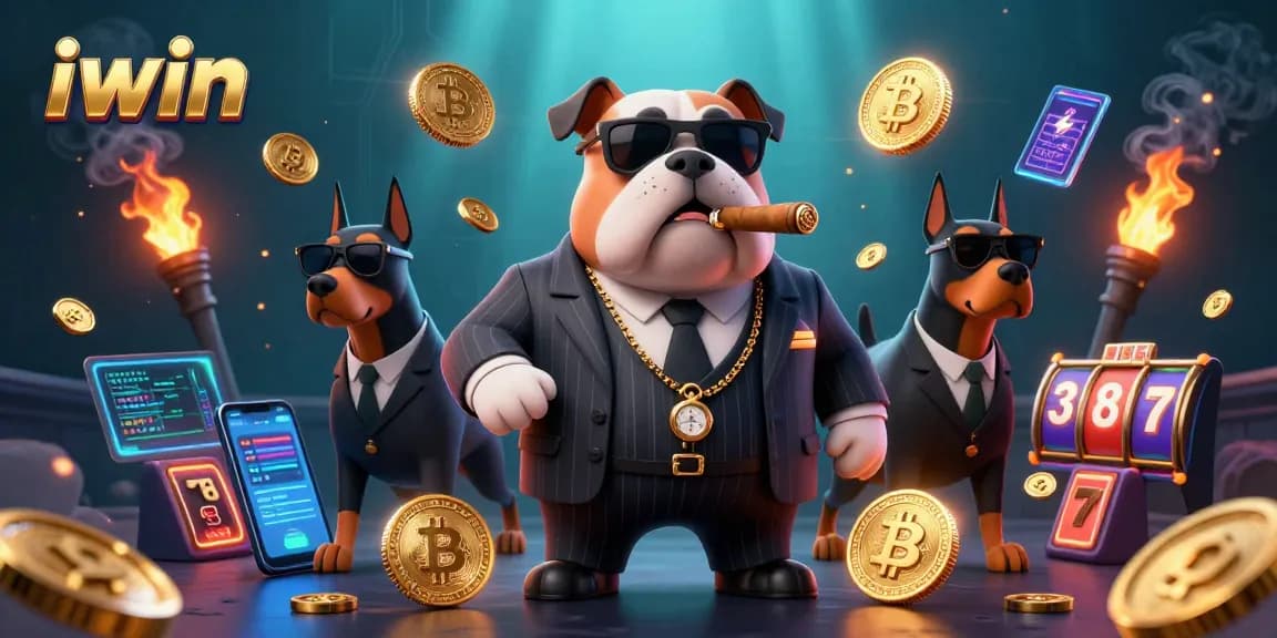 Join the thrilling world of iwin casinos featuring a mafia bulldog and Doberman bodyguards.