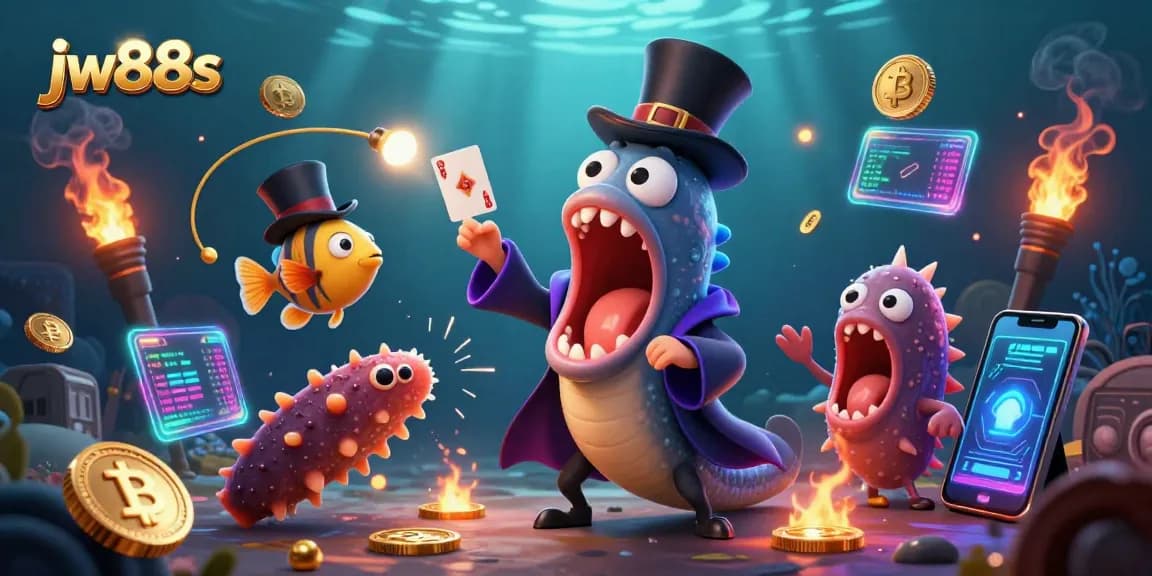 Experience exciting gambling action at jw88s with an engaging underwater casino scene.