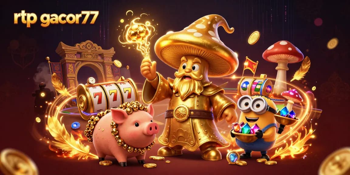 Permainan slot penuh warna dengan rtp gacor77 di pusat perhatian, mengungkap kekayaan dan kemenangan.