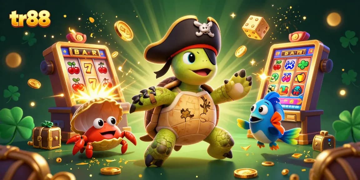Experience thrilling wins at tr88 with engaging characters and vibrant casino elements in a dynamic scene.