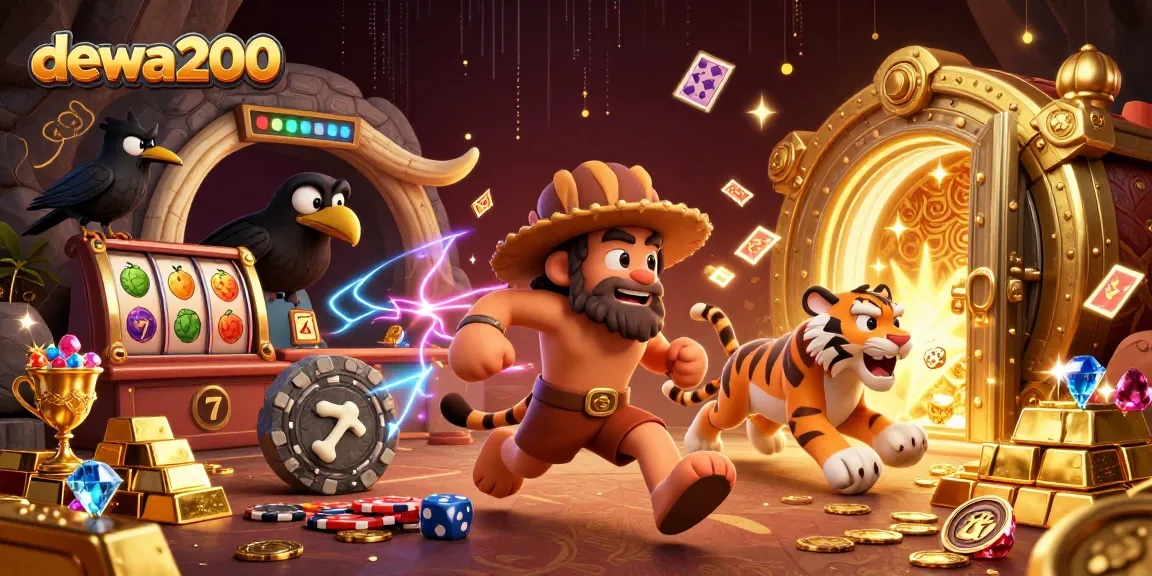 dewa200 merayakan kemenangannya di kasino prasejarah dengan permainan slot yang menyenangkan