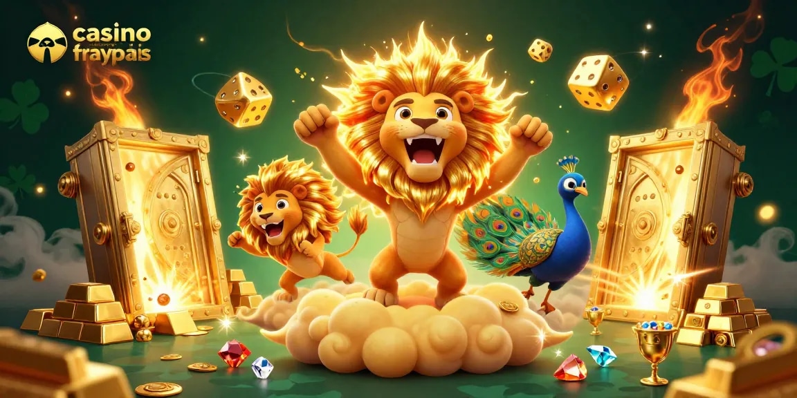 Vivez l'excitation du casino français crypto avec des personnages animés et des pièces de jeu scintillantes.