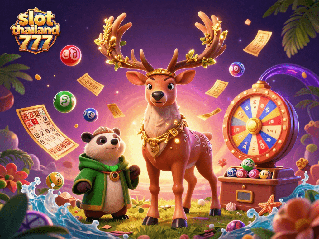 Engage with slot thailand 777 in this vibrant, action-packed casino scene featuring dynamic game elements.