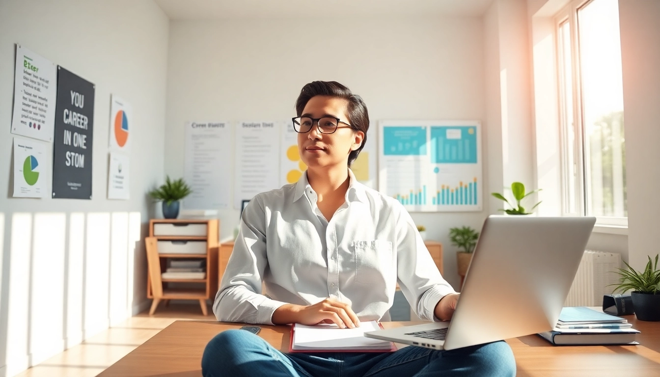 Finding an Ideal Career through professional guidance and a motivating environment.