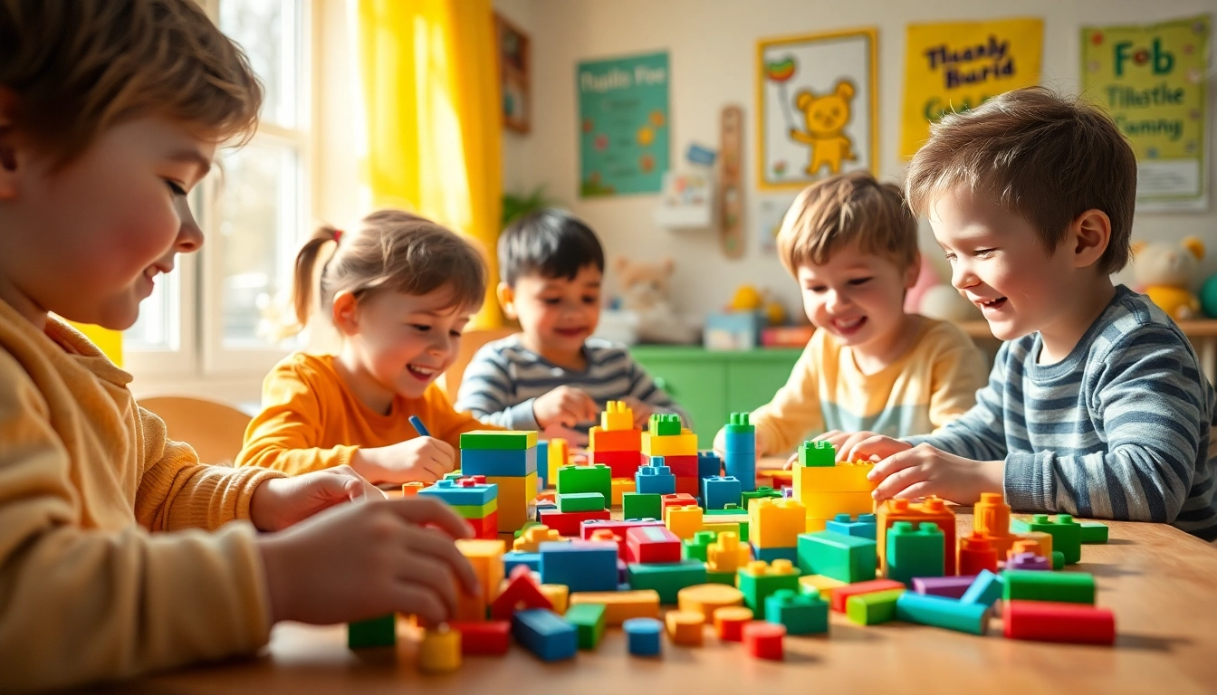 Children enjoying screen-free toys like building blocks, visit the website for top picks.
