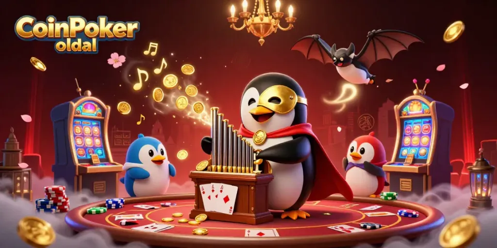 A CoinPoker oldal szórakoztató játékélményt kínál, bemutatva a póker és a kaszinó izgalmait.