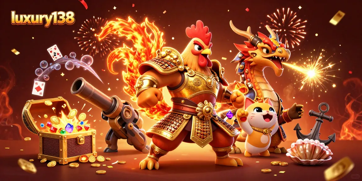 Mainkan taruhan seru di luxury138 dengan gambar ayam jantan pejuang dan naga menakjubkan.