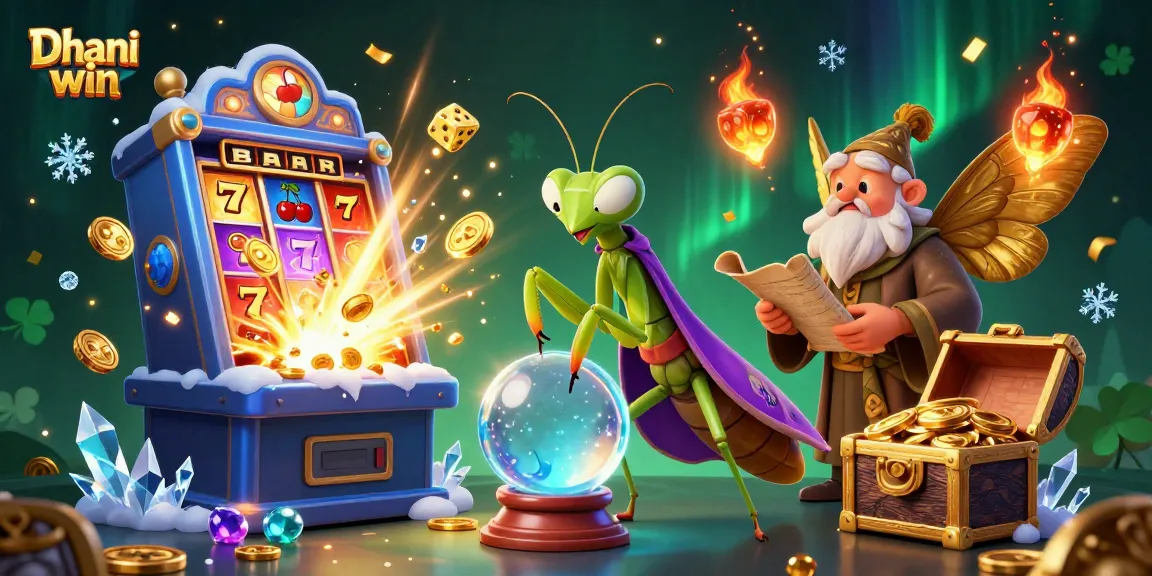 Dhani win delivers thrilling gaming action with vibrant slot machine, captivating fortune teller and magical ambiance