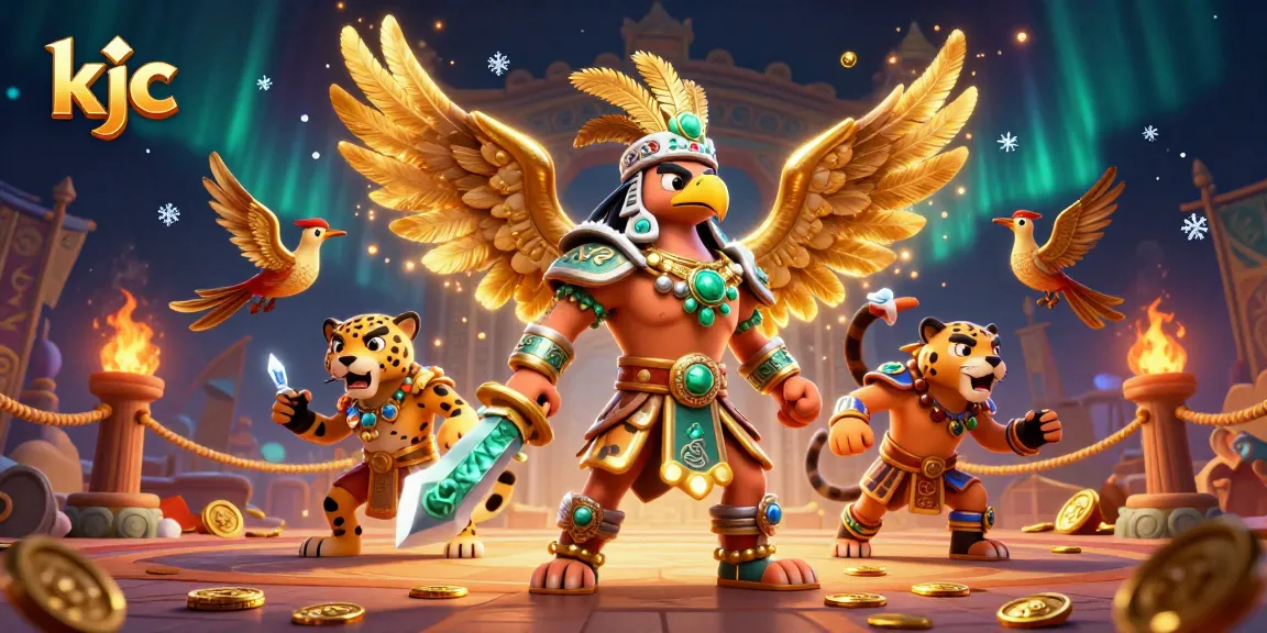 KJC warriors engage in vibrant casino-themed action, showcasing exotic elements and thrilling energy.