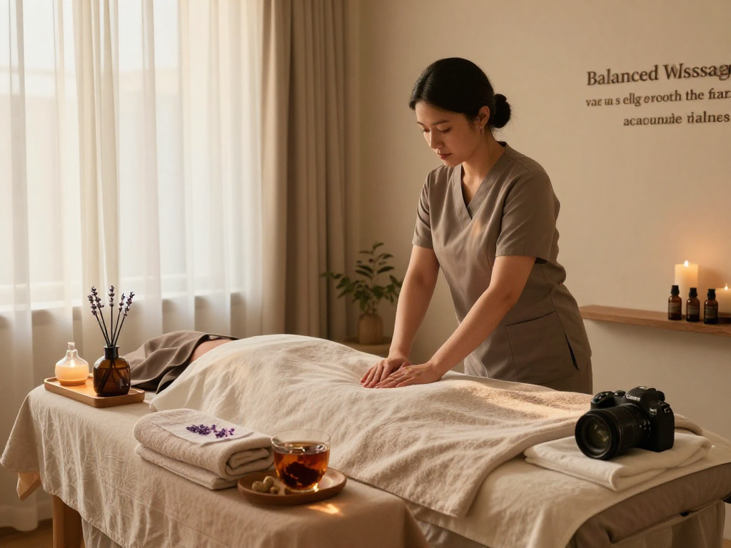Experience mantra 88 in a tranquil massage therapy room with soothing atmosphere and aromatic oils.