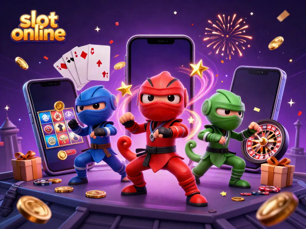 Merayakan kemenangan di slot online dengan ninja chameleon beraksi dan hadiah melimpah.