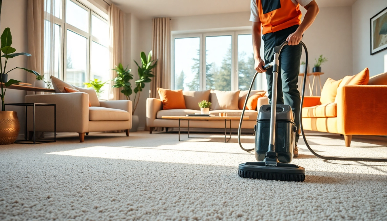 Experience best of best lincoln carpet cleaning with a skilled technician rejuvenating a carpet.