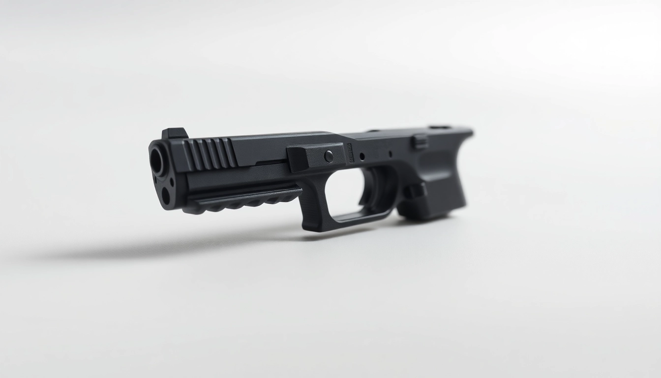 View a glock 17 slide oem showcasing its sleek design and precision craftsmanship.