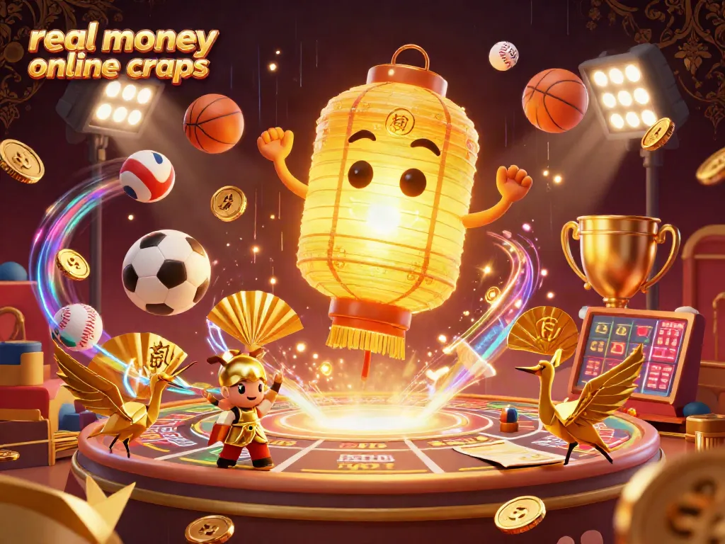 Experience the thrill of real money online craps with an energetic casino scene showcasing dynamic betting elements.
