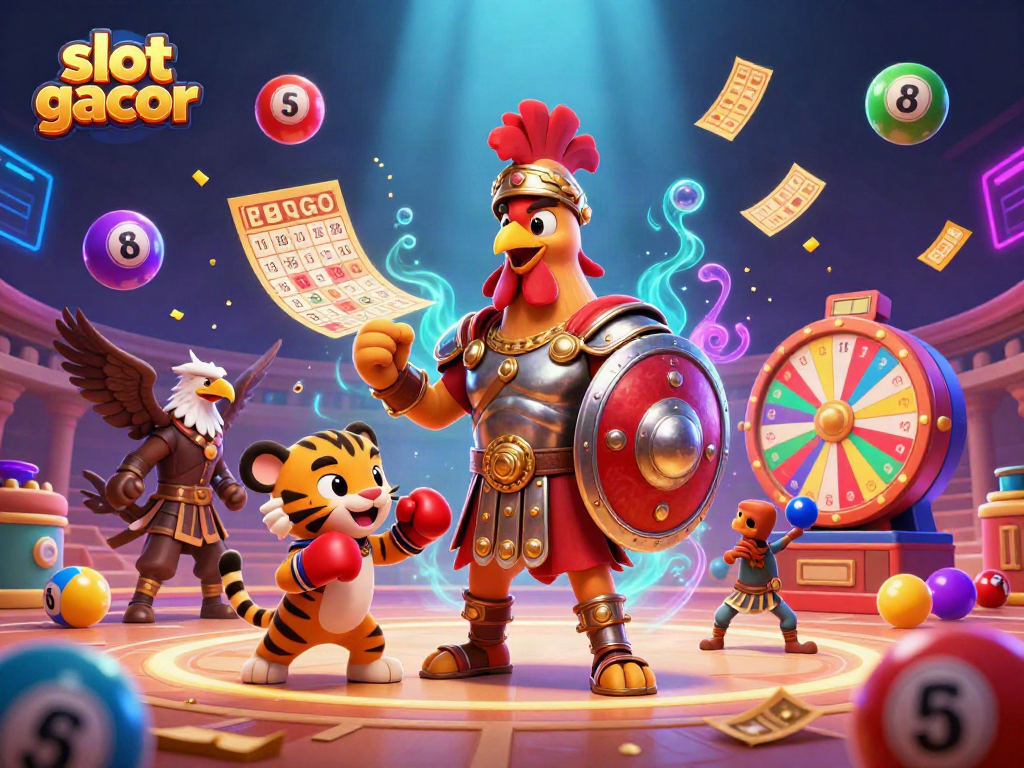 Spin the reels with the vibrant slot gacor scene featuring dynamic lottery elements.